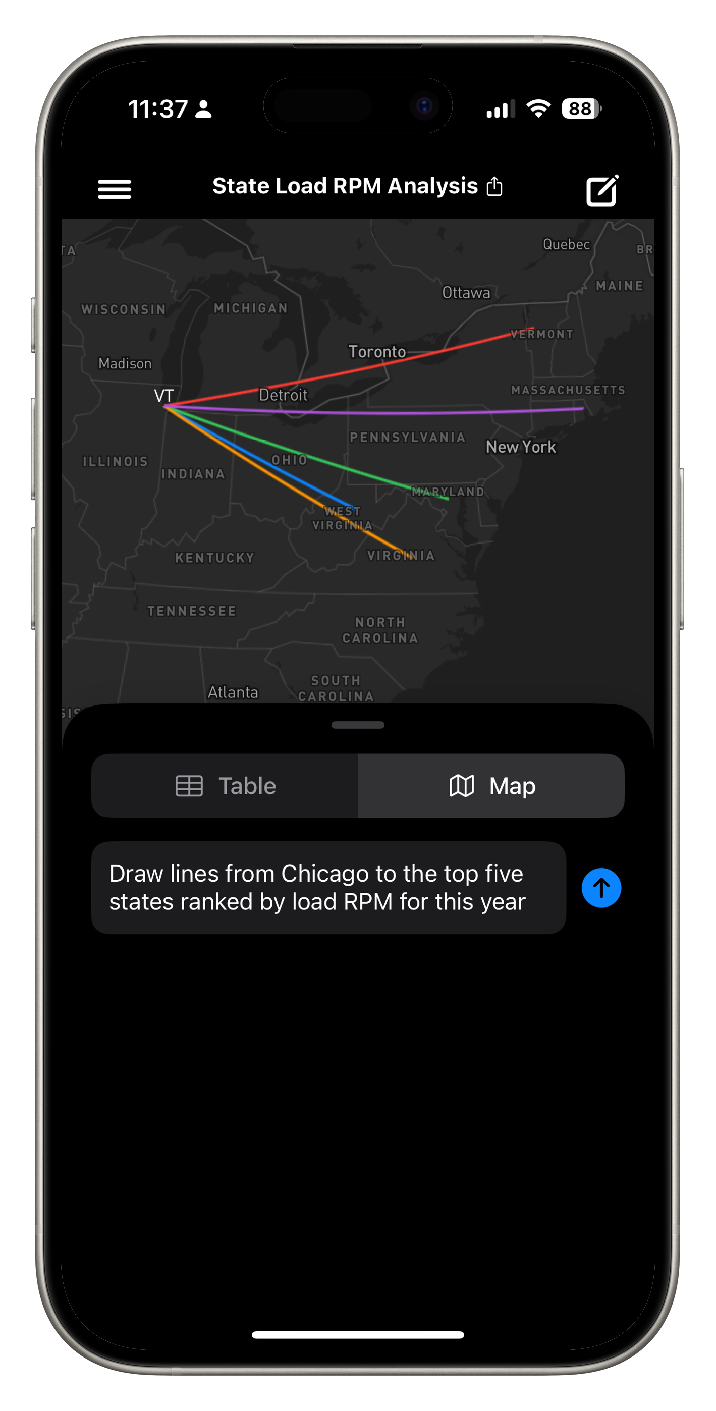 Map visualization